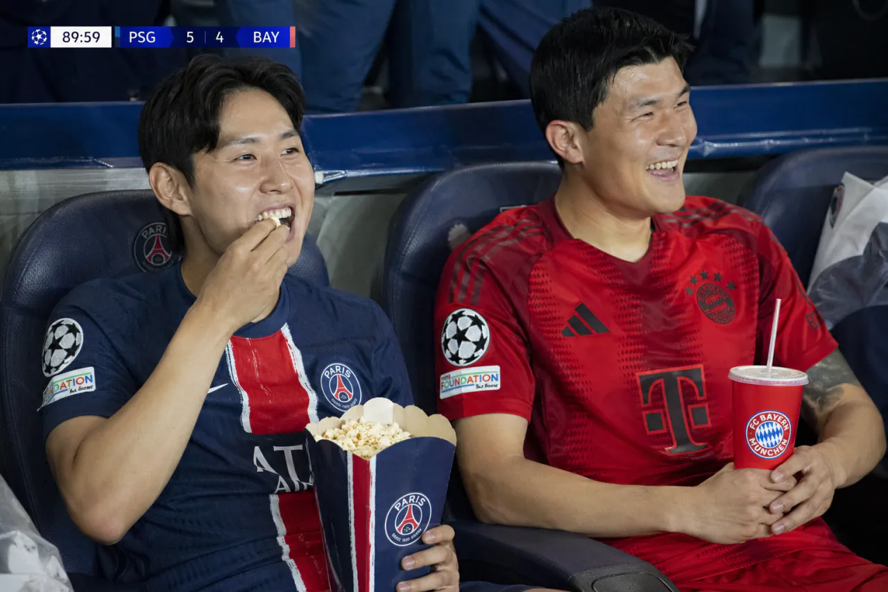 오늘자 김민재와 이강인 근황