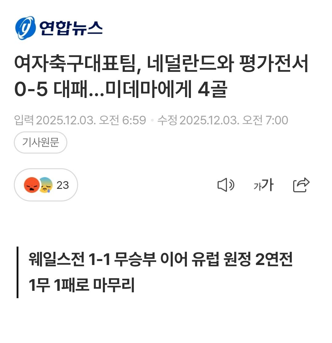비즈니스석 안주면 보이콧한다던 여자축구대표팀 근황
