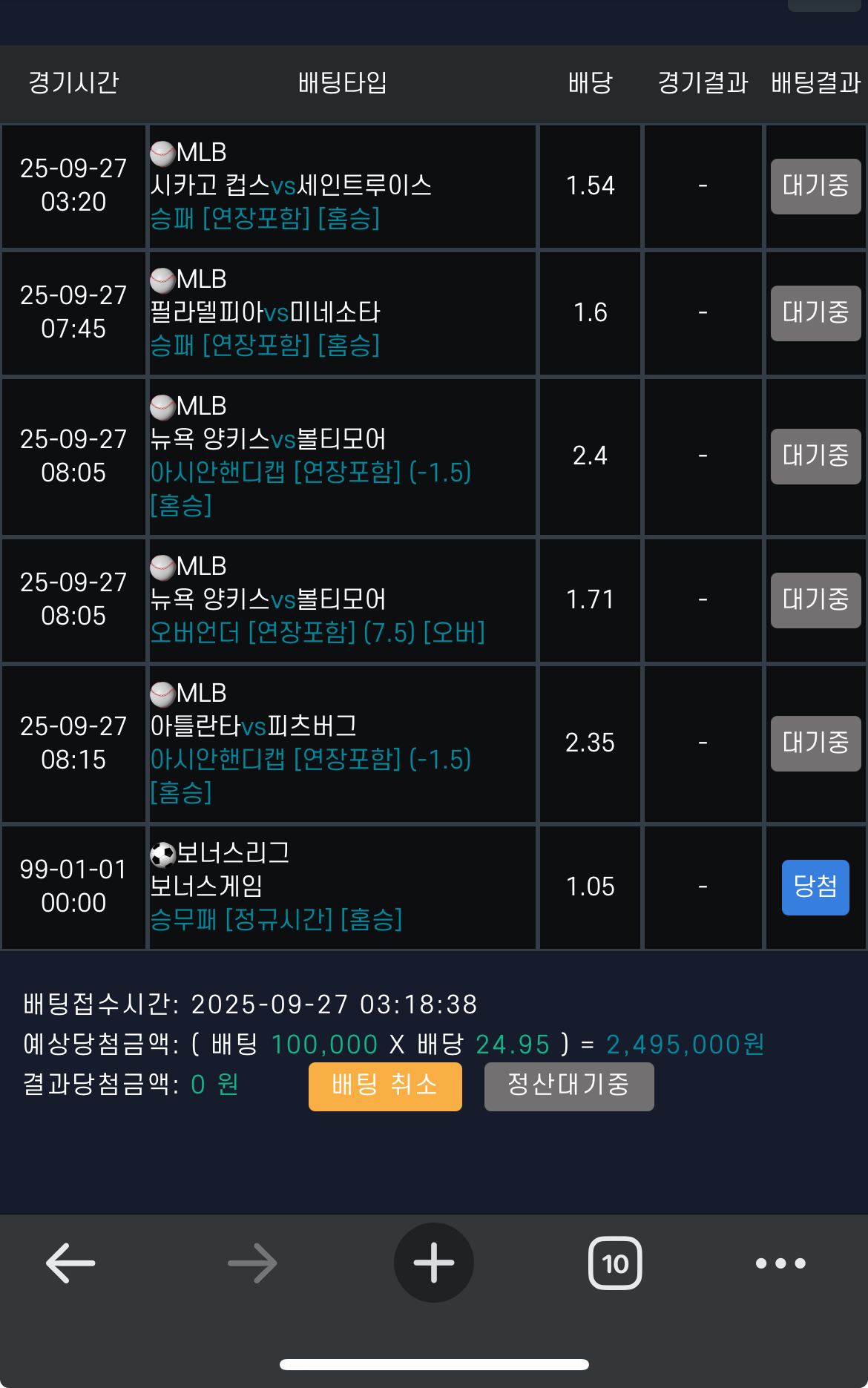 이렇게 베팅하면 욕심쟁이일까??