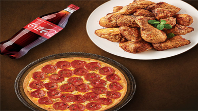 [굽네치킨] 고추바사삭+페퍼로니 시카고피자+콜라1.25L